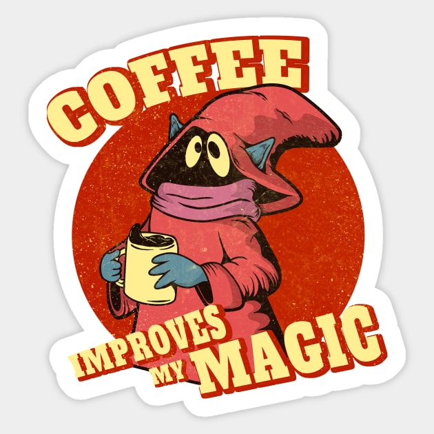 Coffee Improves My Magic Sticker by leepianti